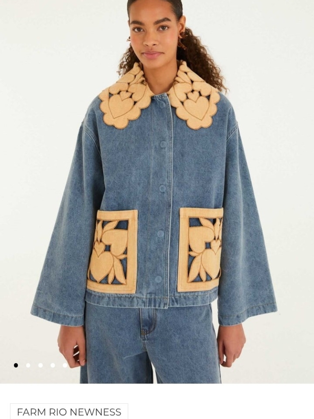 Farm Rio Denim Richelieu Barn Jacket - Picture 6 of 9